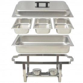 Set vase încălzire mâncare, 3 piese, oțel inoxidabil - Img 9