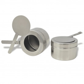 Set vase încălzire mâncare, 4 piese, oțel inoxidabil - Img 9