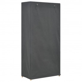 Șifonier cu 3 rafturi, gri, 79 x 40 x 170 cm, material textil - Img 3