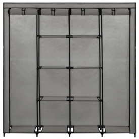 Șifonier cu 4 compartimente, gri, 175 x 45 x 170 cm - Img 5
