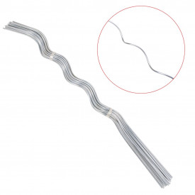 Spirale pentru suport plante, 50 buc, 110 cm, oțel galvanizat - Img 2