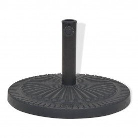 Suport umbrelă de soare, rășină, rotund, negru, 29 kg - Img 2