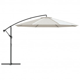 Umbrelă de soare, 3,5 m, alb nisip - Img 3