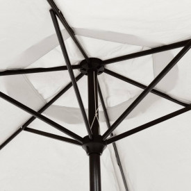 Umbrelă de soare cantilever cu LED 3 m, Alb Nisip - Img 7