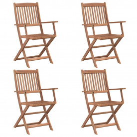 vidaXL 5 piese Set mobilier de grădină, lemn masiv de acacia - Img 3