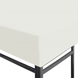 vidaXL Acoperiș pentru pavilion, 310 g/m² 3 x 3 m, alb crem - Img 3