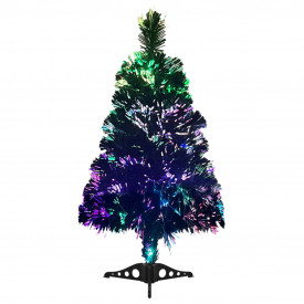 vidaXL Brad de Crăciun artificial cu fibră optică, 64 cm, verde - Img 2