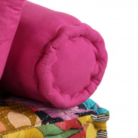 vidaXL Canapea modulară cu 2 locuri, textil, model petice - Img 6