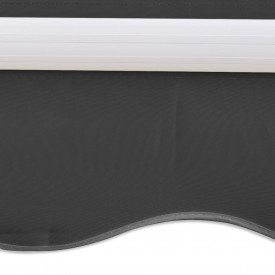 vidaXL Copertină reglabilă cu acționare manuală, 300 cm, antracit - Img 5
