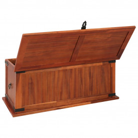 vidaXL Cufăr de depozitare, 90 x 45 x 40 cm, lemn masiv de salcâm - Img 6