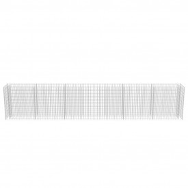 vidaXL Gabion jardinieră din oțel galvanizat, 540 x 50 x 100 cm - Img 6