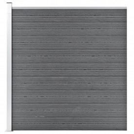 vidaXL Gard de grădină, gri, 180 x 186 cm, WPC