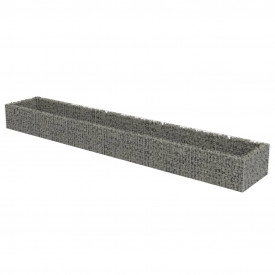 vidaXL Jardinieră gabion, oțel galvanizat, 540 x 90 x 50 cm - Img 2