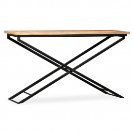vidaXL Masă consolă Lemn masiv de mango 130x40x80 cm - Img 5