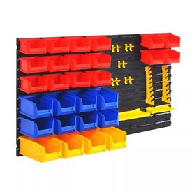 vidaXL Organizator scule de garaj cu montare pe perete