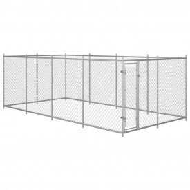 vidaXL Padoc de exterior pentru câini, 8 x 4 m