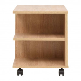 vidaXL Raft cu rotile din PAL, 50 x 35 x 42 cm, stejar - Img 3