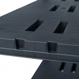 vidaXL Raft de depozitare, negru, 90 x 40 x 138 cm, plastic, 220 kg - Img 5