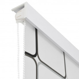 vidaXL Roletă perdea de duș 120x240 cm Model pătrate - Img 4