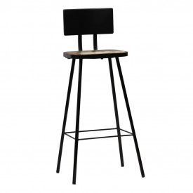 vidaXL Scaune de bar, 2 buc., lemn masiv reciclat, multicolor - Img 11