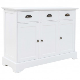 vidaXL Servantă cu 3 uși, MDF și lemn de pin, 105 x 35 x 77,5 cm