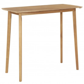 vidaXL Set bar exterior, 5 piese, poliratan, lemn masiv de acacia - Img 4