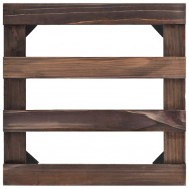 vidaXL Suport cu role pentru plante, 4 buc., 25x25 cm, lemn de cedru - Img 4