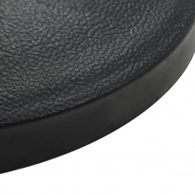 vidaXL Suport umbrelă de soare rotund, negru, 10 kg, polirășină - Img 4