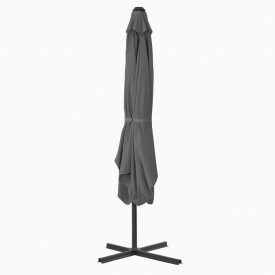 vidaXL Umbrelă soare de exterior, stâlp din oțel, antracit, 250x250 cm - Img 3