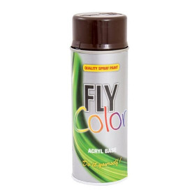 Vopsea spray decorativă FLY COLOR, RAL 8017 maro ciocolată, 400ml - Img 2