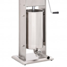 Aparat de umplut cârnați manual, argintiu, 15L, oțel inoxidabil - Img 5