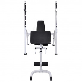 Bancă antrenament rastel greutăți, set haltere/gantere, 60,5kg - Img 4