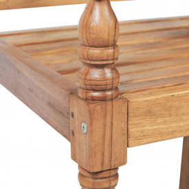 Bancă Batavia cu perne, 150 cm, lemn de tec - Img 4