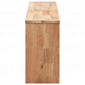Bancă depozitare pantofi, 94x20x38 cm, lemn masiv de nuc - Img 5