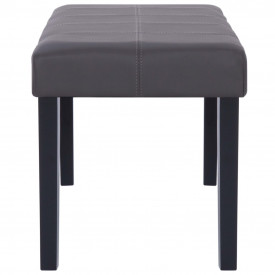 Bancă, gri, 106 cm, piele artificială - Img 4