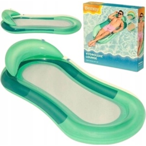BESTWAY Saltea gonflabila pentru piscina Hydroluxe Bestway, 153x74 cm, inaltime 28 cm, PVC, verde BW43103 - Img 1