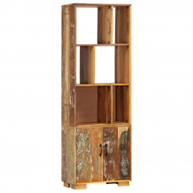 Bibliotecă, 60x35x180 cm, lemn masiv reciclat - Img 12