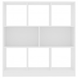 Bibliotecă, alb, 97,5 x 29,5 x 100 cm, PAL - Img 4