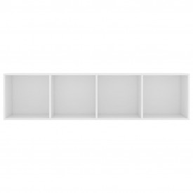 Bibliotecă/Comodă TV, alb, 143 x 30 x 36 cm - Img 6