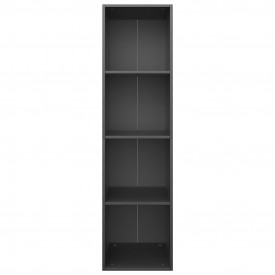 Bibliotecă/Comodă TV, negru, 36 x 30 x 143 cm, PAL - Img 4