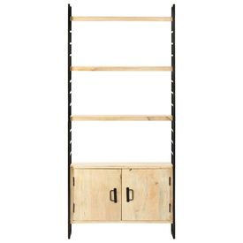 Bibliotecă cu 4 niveluri 80x30x180 cm lemn masiv de mango - Img 2