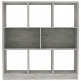 Bibliotecă, gri beton, 97,5 x 29,5 x 100 cm, PAL - Img 4