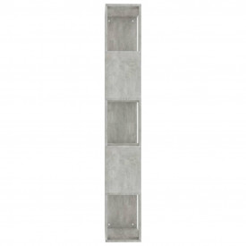 Bibliotecă/Separator cameră, gri beton, 45x24x159 cm, PAL - Img 6