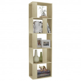 Bibliotecă/Separator cameră, stejar Sonoma, 45x24x159cm, PAL - Img 3