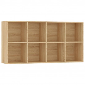 Bibliotecă/Servantă, stejar Sonoma, 66 x 30 x 130 cm, PAL - Img 8
