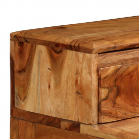 Birou de lucru cu sertare, lemn masiv, 88 x 50 x 90 cm - Img 5