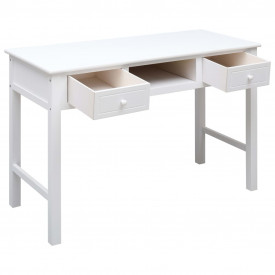 Birou de scris, alb, 110 x 45 x 76 cm, lemn - Img 3