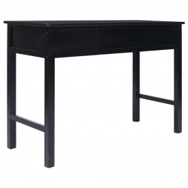 Birou de scris, negru, 110 x 45 x 76 cm, lemn - Img 5