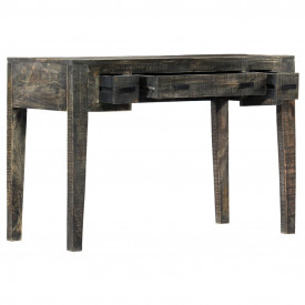 Birou, negru, 110 x 50 x 75 cm, lemn masiv de mango - Img 11