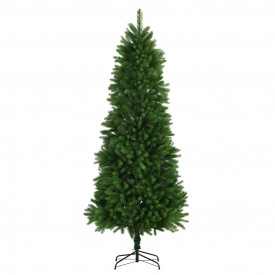 Brad de Crăciun artificial, ace cu aspect natural, 240cm, verde - Img 2